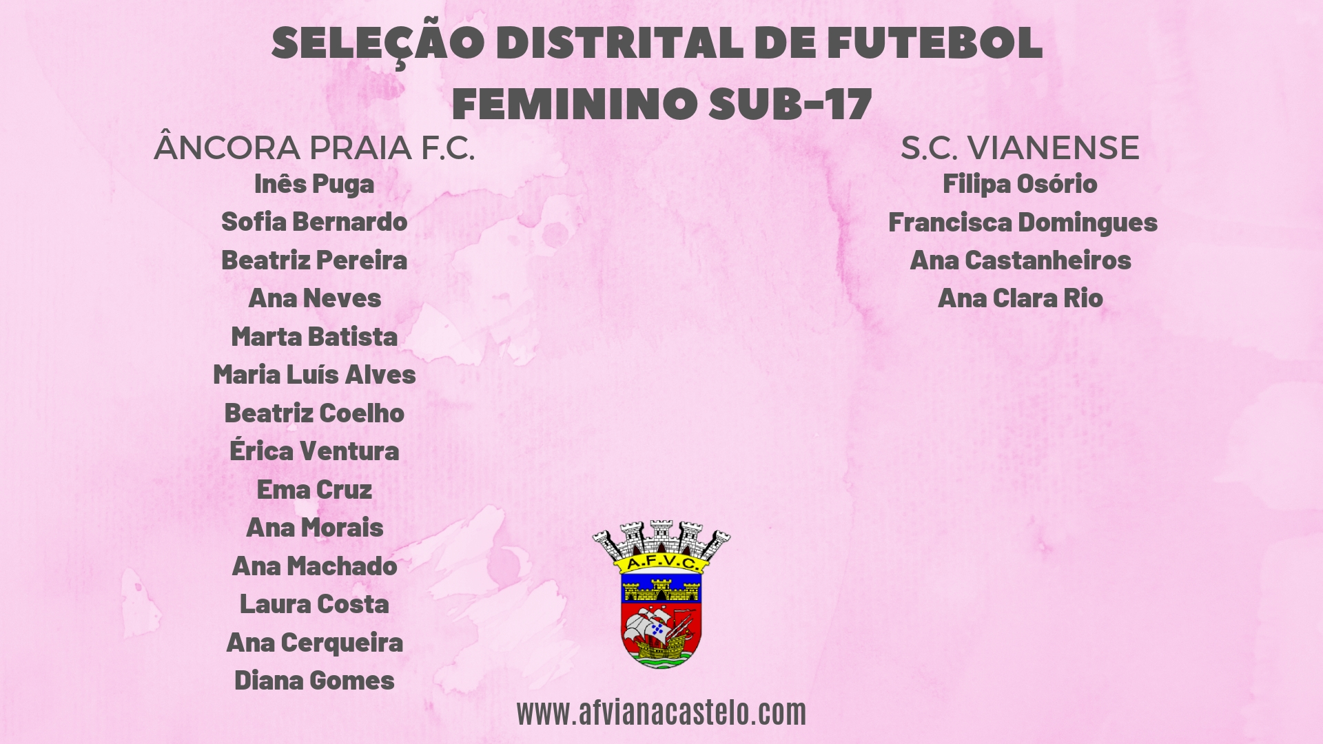Seleção Distrital de Futebol Feminino Sub-17
