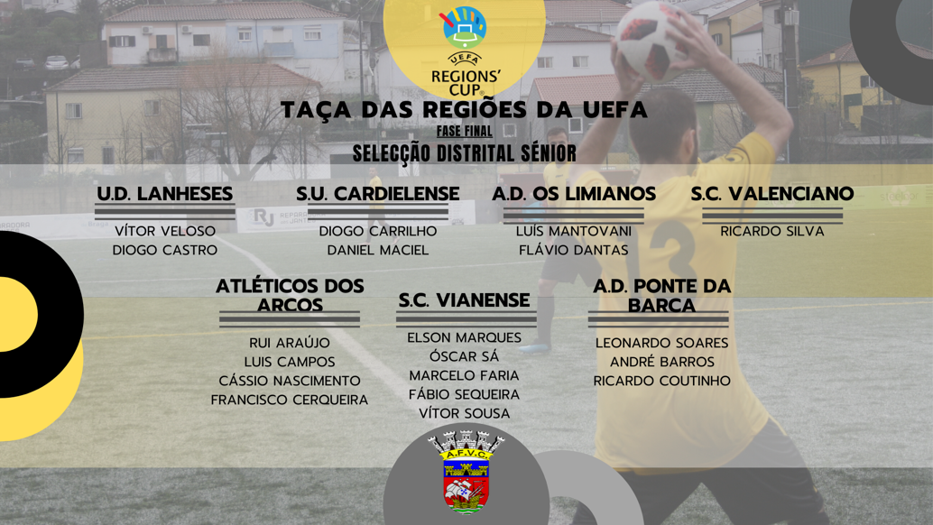 Taça das Regiões UEFA | Selecção Distrital Sénior AFVC