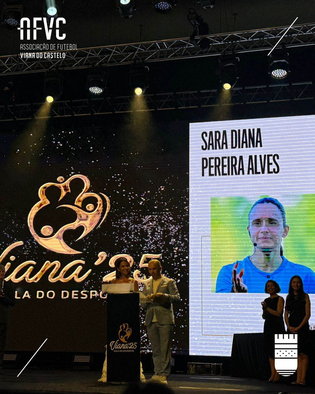 Árbitra Filiada da AFVC recebe Prémio Especial na VIII Gala do Desporto de Viana do Castelo