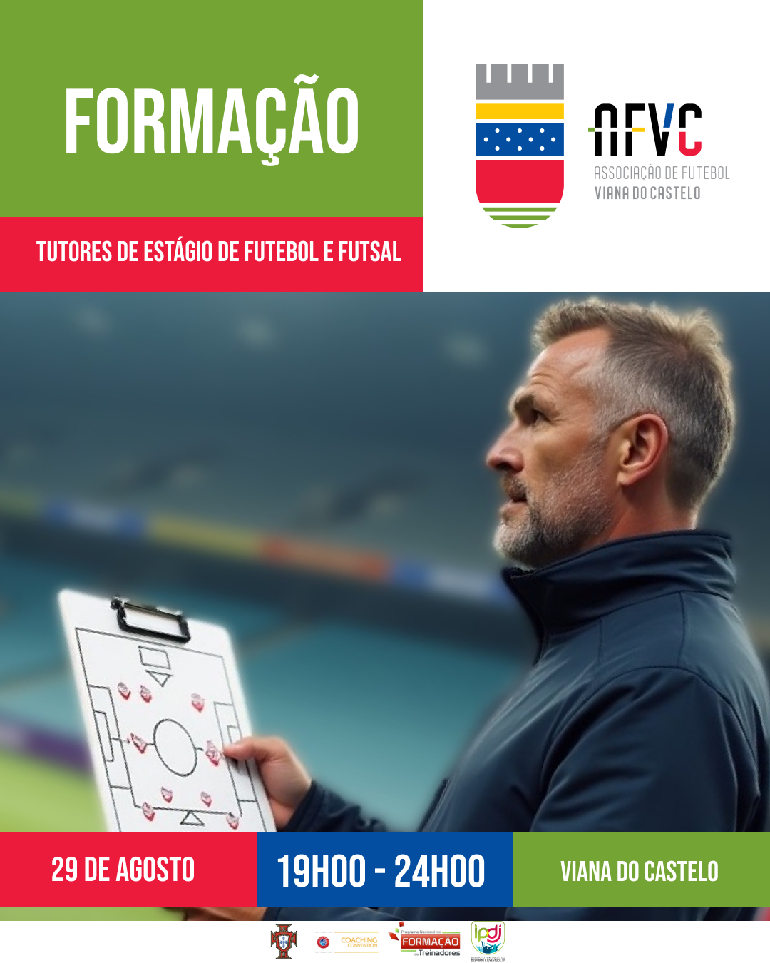 Formação de Tutores de Estágio de Futebol e Futsal 
