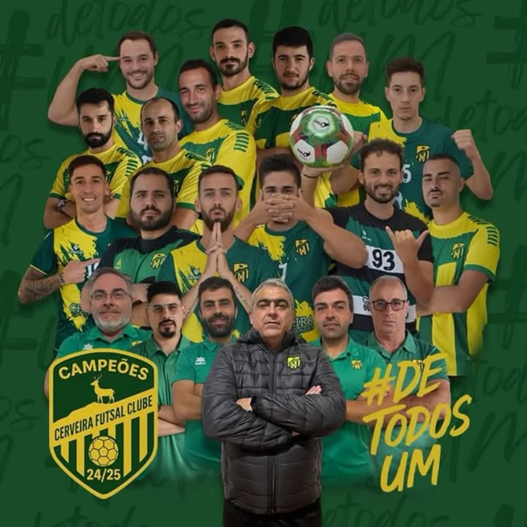 A equipa sénior do Cerveira Futsal é Campeã Distrital